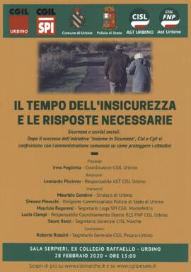 “Il tempo dell’insicurezza e le risposte necessarie” - 2020