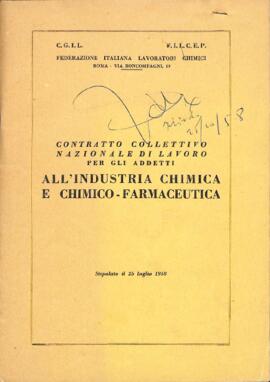Contratto collettivo nazionale di lavoro per gli addetti all’industria chimica e chimico-farmaceutica