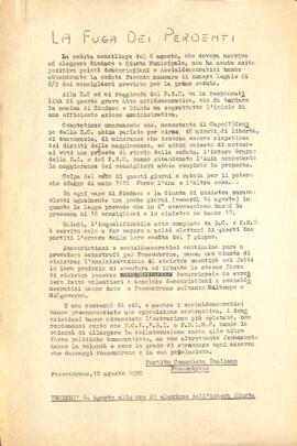 "La fuga dei perdenti"
