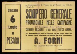 "Sciopero generale provinciale nelle campagne" - [196-]