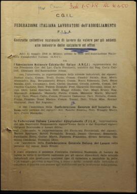 Contratto collettivo nazionale di lavoro da valere per gli addetti alle industrie delle calzature e affini