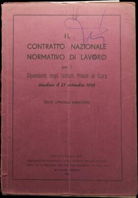 Contratto nazionale normativo di lavoro per i dipendenti degli Istituti privati di cura