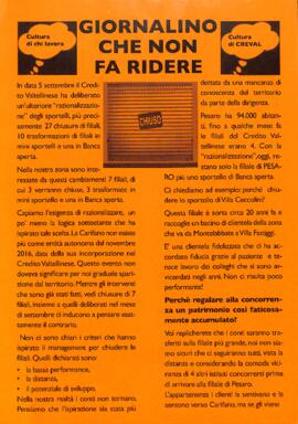 "Giornalino che non fa ridere"