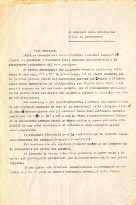 "Cari compagni"