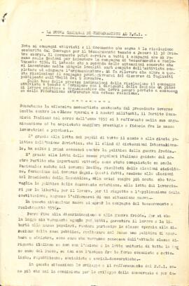 "La nuova campagna di tesseramento al PCI"