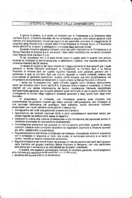 "A tutto il personale della Carifano Spa"