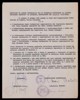 "Personale di aziende esercenti attività di corriere" - 1970