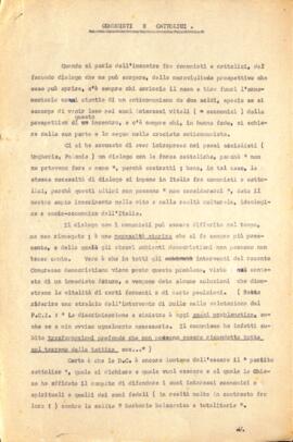 "Comunisti e cattolici"
