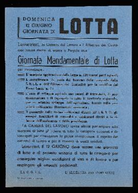 "Domenica 12 giugno giornata di lotta" - [196-]