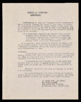 "Governo e prefettura intervengano" - [1967]