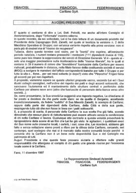 "Auguri, presidente"