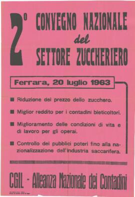 "2° Convegno nazionale del settore zuccheriero" - 1963