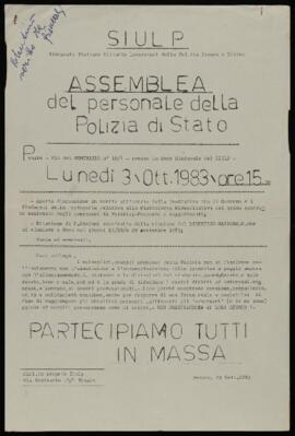 "Assemblea del personale della Polizia di Stato"