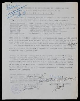 Accordo addetti alla frangitura delle olive - 1948