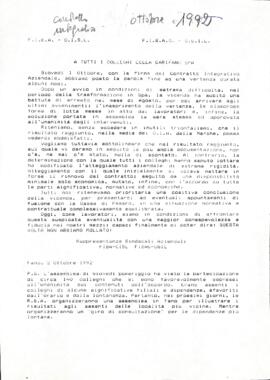 "A tutti i colleghi della Carifano SPA"