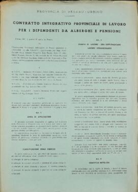 Dipendenti alberghi e pensioni - 1967
