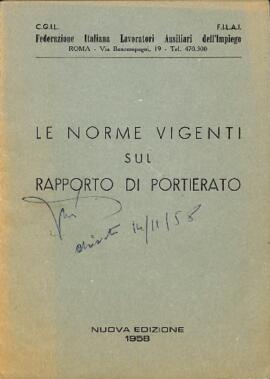 Norme vigenti sul rapporto di portierato