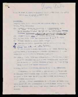 "Bozza di piano politico sindacale" - 1968