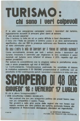 "Turismo: chi sono i veri colpevoli" - 1981