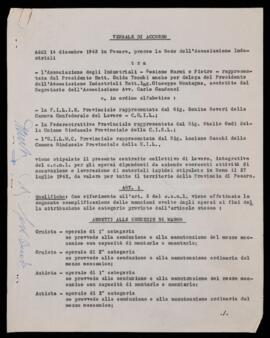 Contratto operai dipendenti aziende esercenti attività escavazione e lavorazione materiali lapidei - 1963