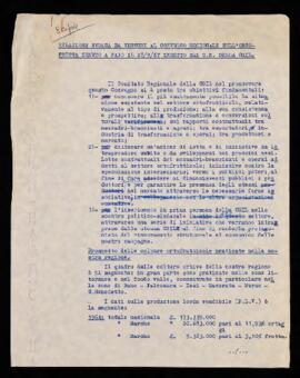 "Relazione svolta da Venturi al Convegno regionalesull'ortofrutta" - 1967