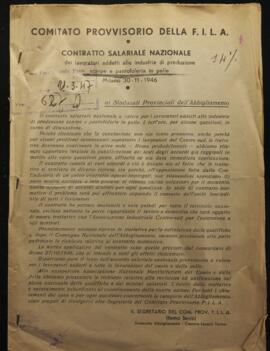 Contratto salariale nazionale dei lavoratori addetti alle industrie di produzione scarpe e pantofoleria in pelle