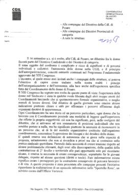 Alle compagne del Direttivo della CdL di Pesaro
