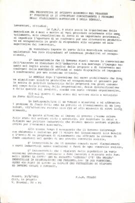 "una prospettiva di sviluppo economico nel pesarese" - 1983