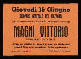 "Sciopero generale dei mezzadri" - 1961