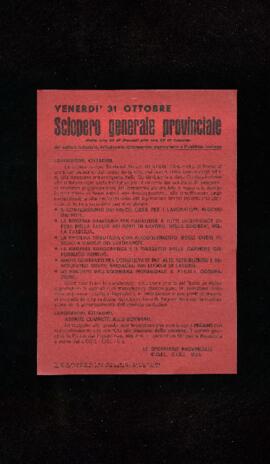 "Sciopero generale provinciale" - 1969