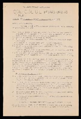 "Manifesto unitario provinciale" - 1971