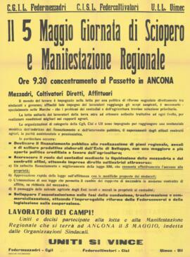 "Il 5 maggio giornata di sciopero e manifestazione regionale" - [196-]
