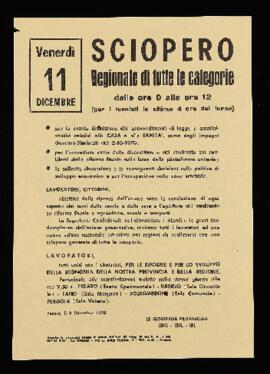 "Sciopero regionale di tutte le categorie" - 1970
