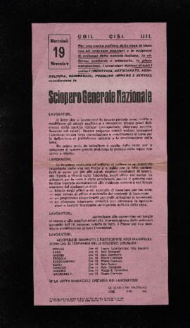 "Sciopero generale nazionale" - 1969