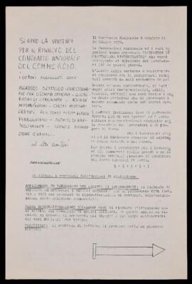 "Si apre la vertenza per il rinnovo del contratto nazionale del commercio" - 1979