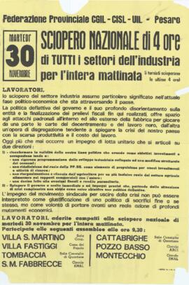"Sciopero nazionale di 4 ore" - [1976]