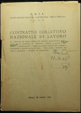 Contratto collettivo nazionale di lavoro da valere per gli operai addetti alle industrie manifatturiere pelli e cuoio