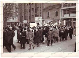 Corteo in Via IX Febbraio  - 1973
