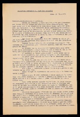"Relazione Congresso di Fano dei mezzadri" - 1971