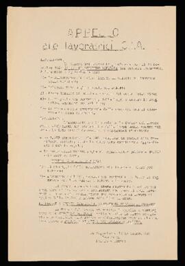 "Appello alle lavoratrici della CIA" - 1967