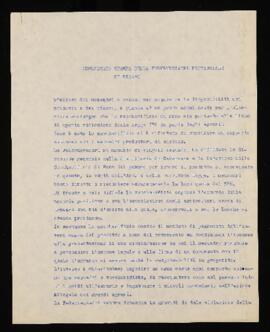 "Comunicato stampa della Federmezzadri provinciale di Pesaro" - [1962]
