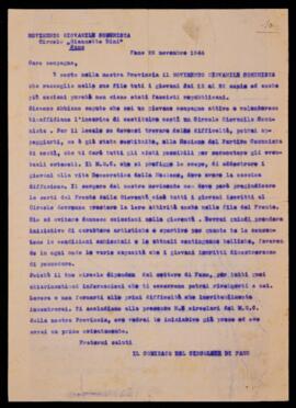 “Movimento giovanile comunista circolo Giannetto Dini Fano”