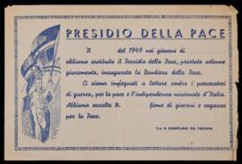 "Presidio della pace"