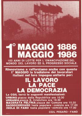 Primo Maggio 1886 primo maggio 1986