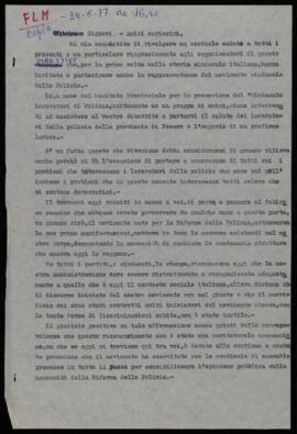 Intervento al Direttivo della FLM