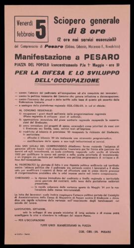 "Sciopero generale di 8 ore" - 1982