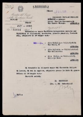 Contratto integrativo provinciale dipendenti ristoranti e trattoria - 1969