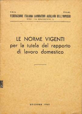 Le norme vigenti per la tutela del rapporto di lavoro domestico
