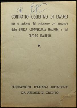 Contratto collettivo di lavoro per la revisione del trattamento del personale della Banca Commerciale italiana e del Credito italiano