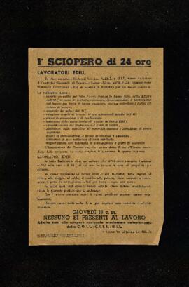 "1° sciopero di 24 ore" - 1963